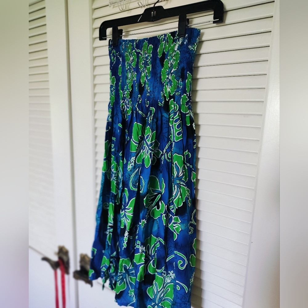 Makai Beach Hawaii Women's NWT Tropical Print Tube Dress Size XXS